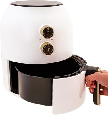 Аерофритюрниця Karaca Multifry 3,5 л 1350 Вт біла, енергозберігаюча, легке очищення, здорова смаження, аерофрайєр