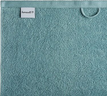 Набір рушників Homewell – м’які та поглинаючі, 100% бавовна, Oeko-Tex 100, 5 гостьових рушників 30x50 см, бірюзові