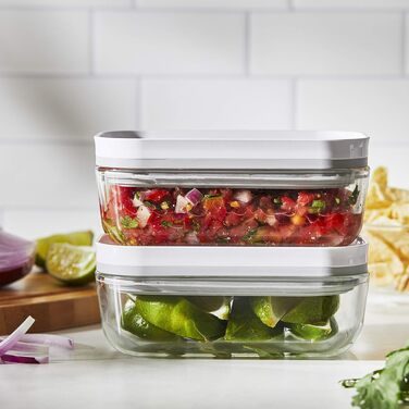 Вакуумний набір скляних контейнерів для зберігання продуктів ZWILLING Fresh & Save, 3 шт.