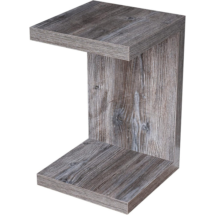 Журнальний стіл levandeo Coco 32x32x50 см, чорний, вінтаж, дерев'яний, shabby chic, для вітальні, без складання