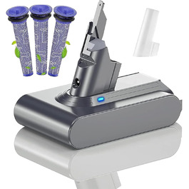 Покращений акумулятор 8.0Ah для Dyson V8 Animal/Absolute/Motorhead/Fluffy/SV10, Li-Ion 8000мА·год, заміна 967834-05