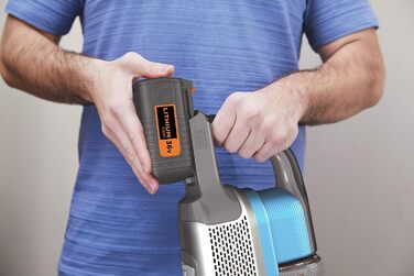 Бездротовий пилосос BLACK+DECKER 4-в-1 36В, 2.0А·год, електрощітка, ручний та вертикальний, безмішковий, з насадкою 2-в-1, акумулятором, зарядним та кріпленням, модель 2019