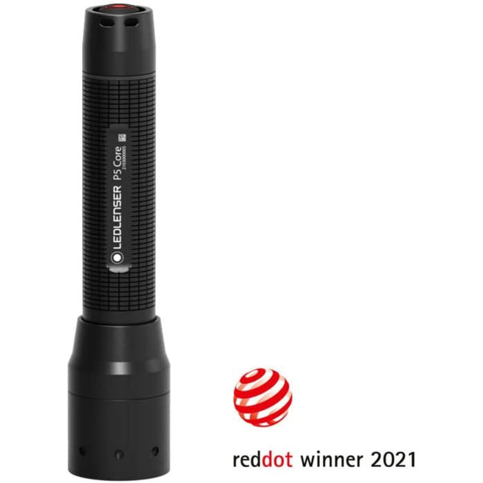 Ліхтарик Ledlenser P5 Core компактний LED, 150 лм, фокусування, 1x AA, 90 м, з батарейкою, акумуляторний