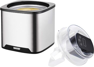 Морозивниця Unold 48855 Gelato, 1.5 л, 12 Вт, LCD-дисплей, цифровий таймер, BPA-free, для веганського, безлактозного та стевієвого морозива