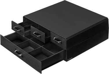 Тримач для капсул кави Navaris Nespresso для 96 капсул 34,3x12,8 см чорний