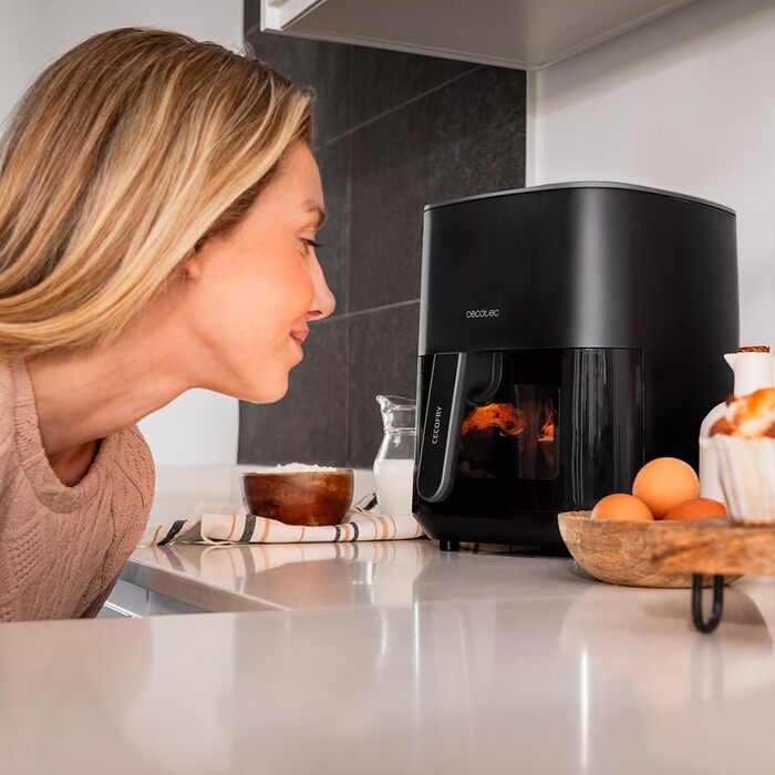 Фритюрниця без олії Cecotec Cecofry 6000 Full, 6 л, 1700 Вт, PerfectCook, 12 режимів, чорний колір