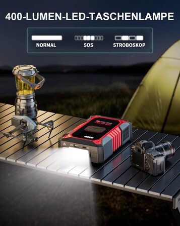 Пусковий пристрій GOOLOO A3 Jump Starter 3000A з компресором 150 PSI та функцією Powerbank