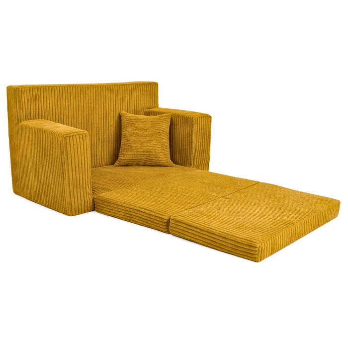 Диван Fortisline ROSALIA 83 x 112 см, вельвет, жовтий