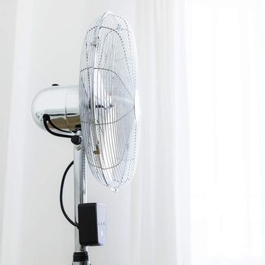 Вентилятор підлоговий Cecotec EnergySilence 80W, 30 см, дерев'яний штатив, регульована висота до 90 см, 3 швидкості (1600 Woody Smart)