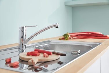 Змішувач кухонний GROHE з високим виливом (360° поворотний, для мийки), хром, 31367001