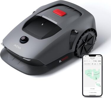 Робот-газонокосарка Dreame 3D LiDAR, бездротова, точне картування до 600 м², смарт-обхід перешкод, керування через додаток, U-подібне косіння, тихий режим, системи безпеки