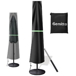 Чохол для парасольки GEMITTO, водонепроникний, для парасольки типу Ampelschirm, 280x30x81/46cm, захист від сонця та вітру, для парасольки 2-4м