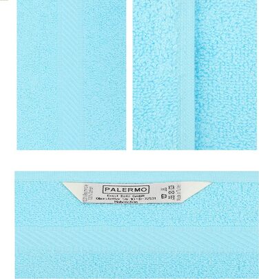 Набір рушників Betz PALERMO 12 шт, 100% бавовна, 50x100 см, рожевий і бірюзовий