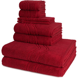 Набір рушників Ross Cashmere Feeling 8 шт антрацит: 2 пральних, 2 гостьових, 2 душових, 2 для рук