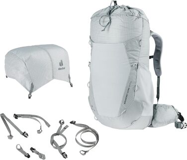 Жіночий ультралегкий трекінговий рюкзак Deuter Aircontact Ultra 45+5 л, Tin-shale