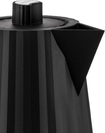 Електричний чайник Alessi Plissé MDL06 B, 1.7л, термопластик, чорний, 2400W, з європейським штекером