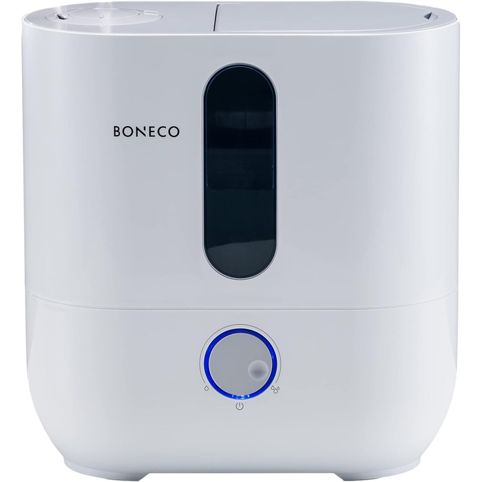 Ультразвуковий зволожувач повітря BONECO U300, 5 л, для кімнат до 50 м², з арома-функцією, авто-вимкненням, індикатором порожнього бака, фільтром, білий