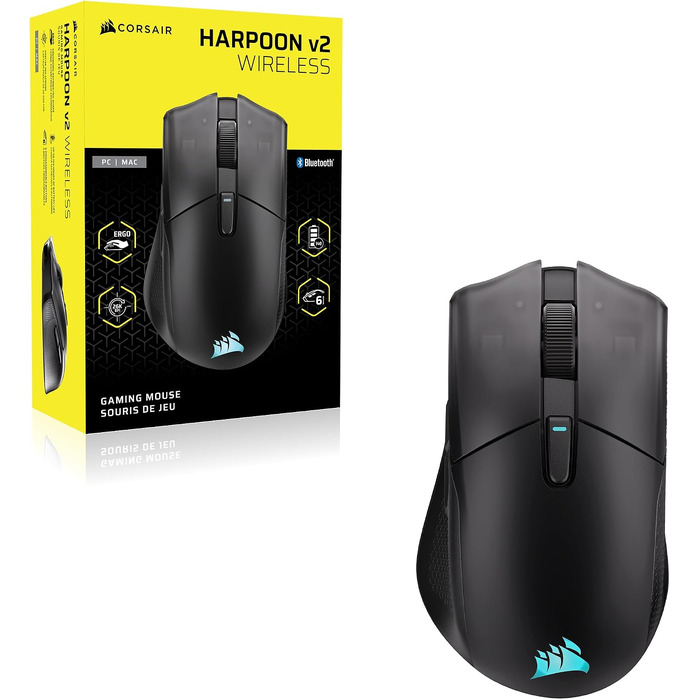 Бездротова ігрова миша Corsair Harpoon RGB Wireless Gaming Mouse, чорна