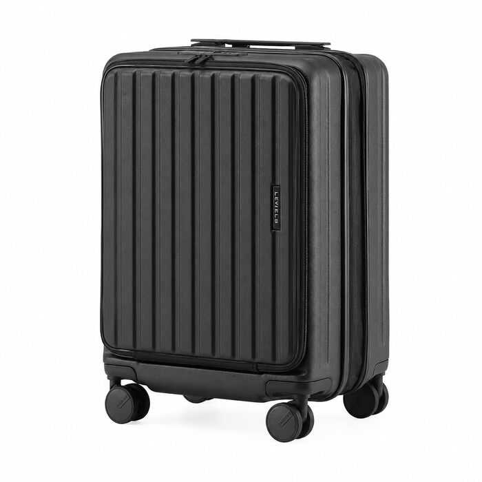 Валіза для подорожей Münicase M 50 см, чорна, з відділенням для ноутбука та TSA-замком