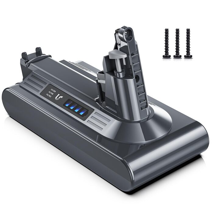 Акумулятор Keenstone V8 8000mAh для Dyson SV10 V8 Absolute Animal Motorhead Fluffy: Замінний акумулятор + 3 фільтри