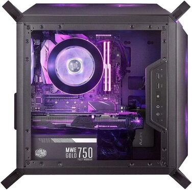Корпус Cooler Master MasterBox Q300P RGB mATX Mini Tower для ігрового ПК з повною бічною панеллю, акуратним кабель-менеджментом та варіантами охолодження