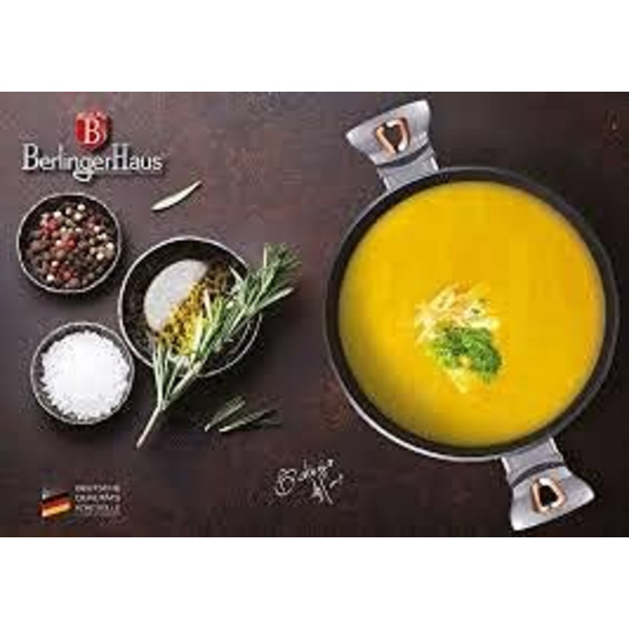 Набір посуду Berlinger Haus Moonlight Edition 14 предметів, нержавіюча сталь 18/8, сірий