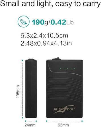 AFTERTECH Mini UPS Powerbank 12V 3000mAh з USB-виходом: резервне живлення для пристроїв