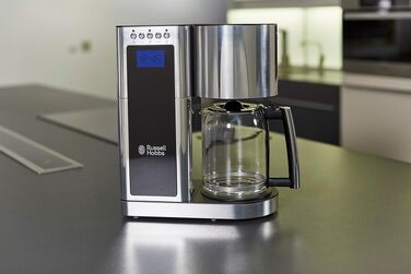 Тостер Russell Hobbs Elegance Glas/Нержавіюча сталь - 2 тости/1 широкий, підставка для булочок, 6 режимів, розморожування/підігрів