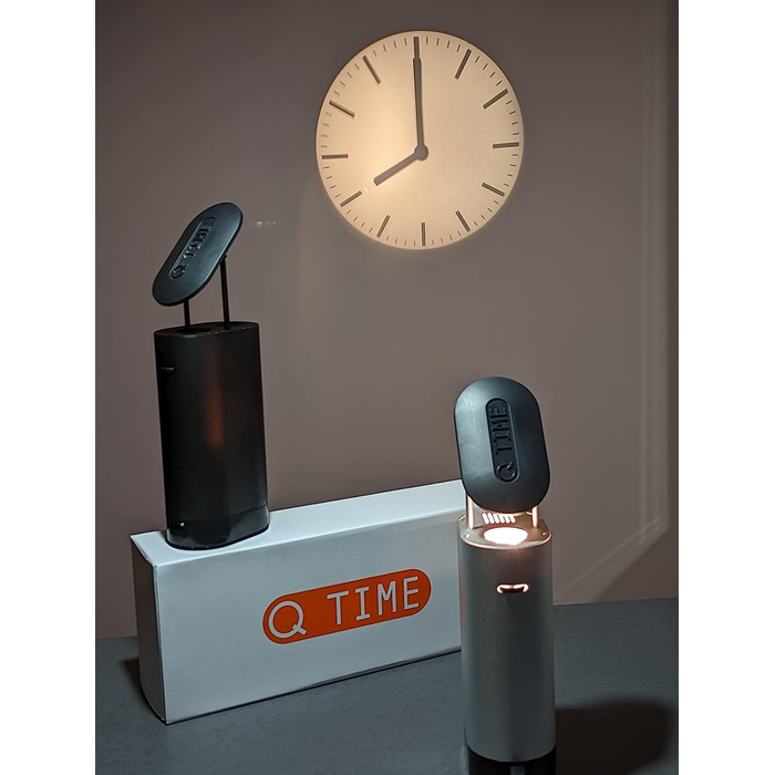 QTime Проекційний годинник чорний, LED, енергозберігаючий