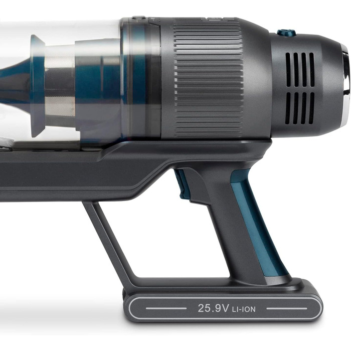 Акумуляторний пилосос H.Koenig PowerFlex+ 2-в-1 UPX26, складаний, безмішковий, до 40 хв, 220 Вт, 3 режими, легкий, ергономічний