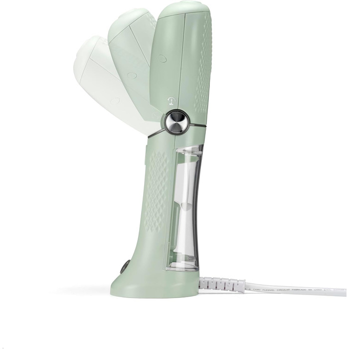 Ручний відпарювач для одягу Conair Power Steam Travel, компактний та складаний, 20 г/хв, з вішаком, для подорожей, зелений