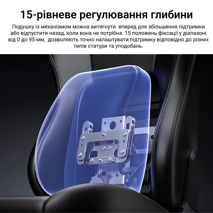 Крісло геймерське ігрове Anda Seat Phantom 4 L до 90 кг Gray Fabric (AD18YSD-72-G-F-G01)