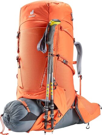 Жіночий трекінговий рюкзак Deuter Aircontact Core 65+10 SL, паприка-графіт, 65+10 л