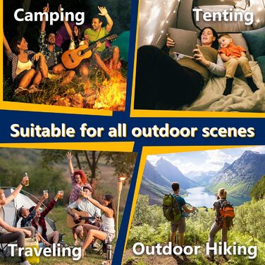 Hioutdoor самонадувний ізомат 10 см для кемпінгу, ультралегка надувна туристична матрац із вбудованою помпою та подушкою, для походів, пляжу, намету, спальної системи