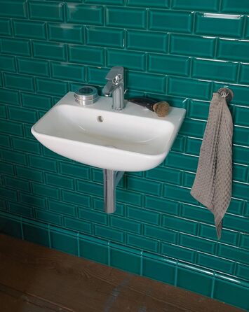 Змішувач для ванної кімнати Duravit B.1 з висувною вилкою, хром (з комплектом для зливу)