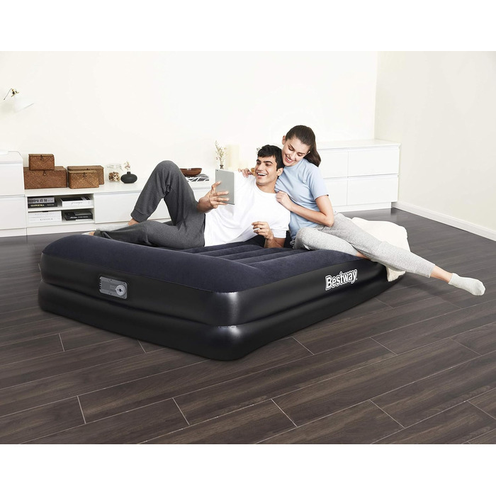 Надувний матрац Bestway Aeroluxe з вбудованим електричним насосом, Queensize 203x152x46 см