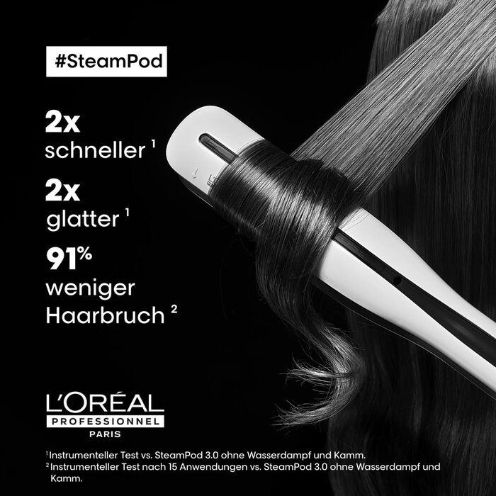 L’Oréal Professionnel Paris SteamPod 3.0 – професійний стайлер для волосся з паровою технологією, випрямляч для всіх типів волосся