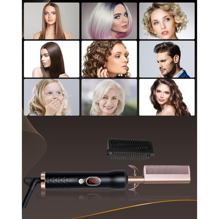 Мультистайлер для волосся 6 в 1 Airstyler, 1400 Вт, іонізація, автоматичний локон, професійна гаряча щітка, випрямляч і фен