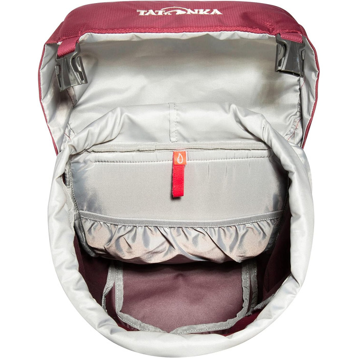Рюкзак для туризму Tatonka Hike Pack 22 л з вентильованою спинкою та дощовиком, легкий і зручний, бордовий
