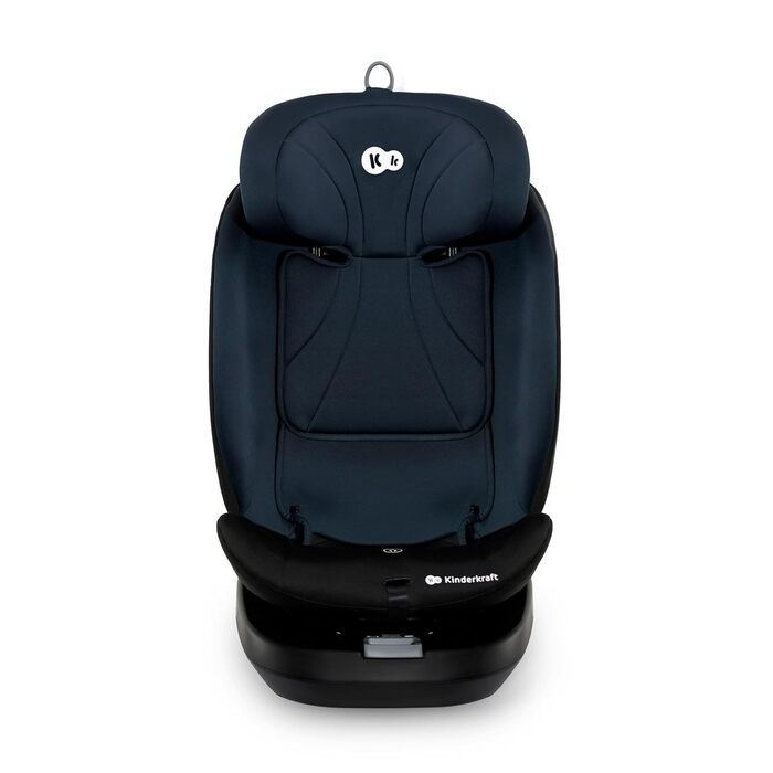 Дитяче автокрісло Kinderkraft I-GROW 0-36 кг, I-SIZE 40-150 см, 360° з обертанням, Isofix, FWF/RWF, регульована спинка та підголівник, графітово-чорний