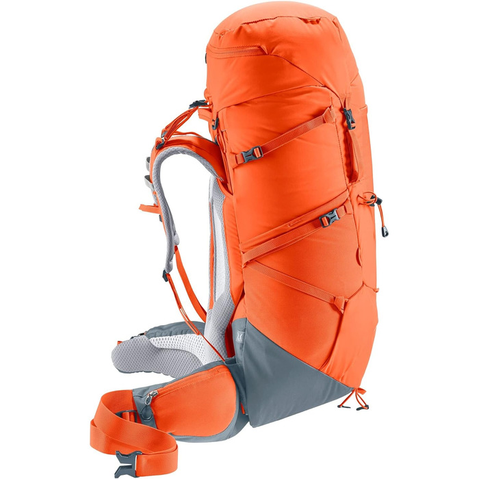 Жіночий трекінговий рюкзак Deuter Aircontact Core 45+10 л, паприка-графіт