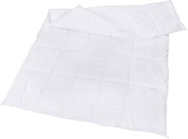 Ковдра Utopia Bedding 135x200 см, всесезонна, 370 GSM, дихаюча, стеганий наповнювач, супер м'яка (біла)