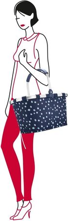 Сумка-шопер Carrybag Spots Navy, темно-синя з принтом, для покупок