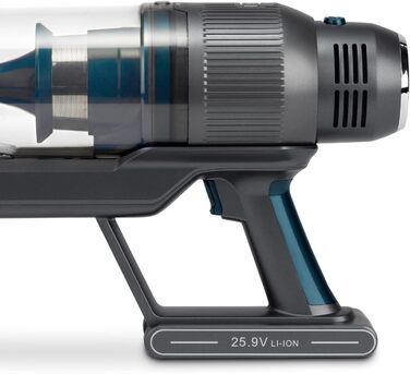 Акумуляторний пилосос H.Koenig PowerFlex+ 2-в-1 UPX26, складаний, безмішковий, до 40 хв, 220 Вт, 3 режими, легкий, ергономічний
