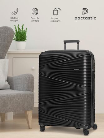 Pactastic ультралегкий жорсткий валіз XL 103 л 75 см з поліпропілену з TSA-замком для подорожей