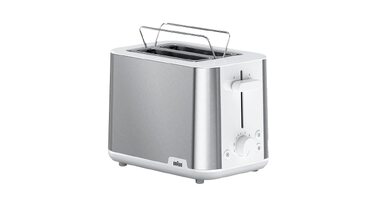 Тостер Braun PurShine HT1510 White – 2 відділення, 8 режимів підсмажування, розморожування, підігрів, висувний піддон для крихт, 900 Вт