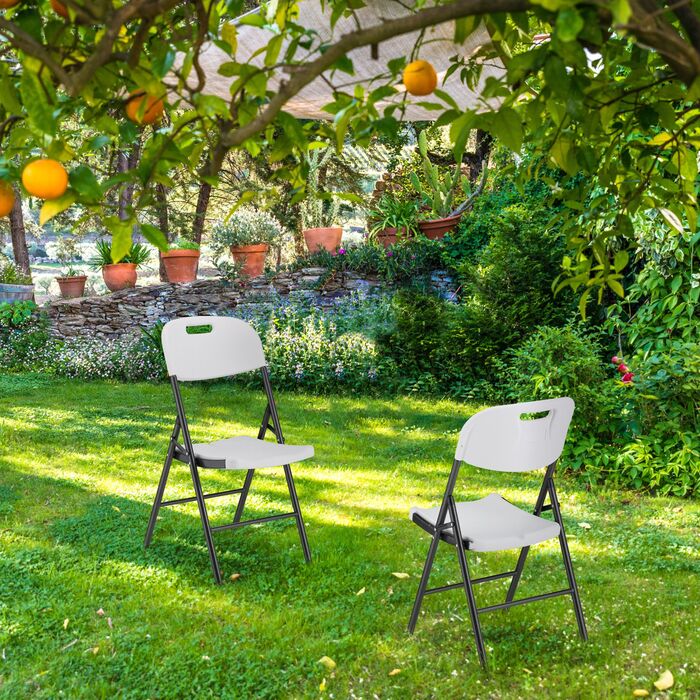 Набір з двох розкладних садових стільців Relaxdays