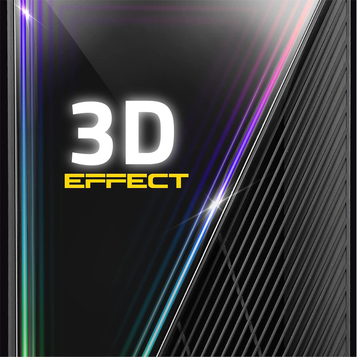 Ігровий корпус Empire Gaming Crystal ARGB, середній ATX/Micro ATX/ITX, 3D-дзеркальний ефект, 2 вентилятори (1x120мм ARGB, 1x120мм стандарт), чорний