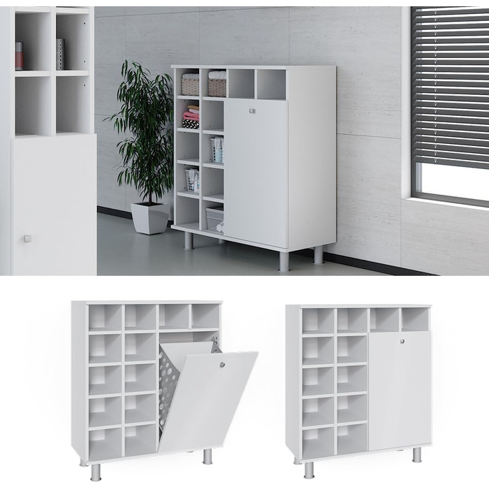 Шафа для ванної Vicco Fynn, біла, 78.4 x 91.6 см
