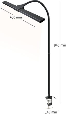 LED-лампа на монітор Schwaiger з USB-C, сенсорне керування, для офісу, дому, геймінгу, 1,5м кабель